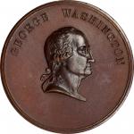 Circa 1860s Time Increases His Fame medal. Thin planchet. Musante GW-442, Baker-91D, Julian PR-27. C