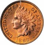 1883 Indian Cent. MS-65 RD (PCGS).
