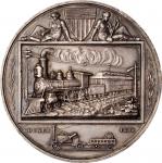 1883 National Exposition of Railway Appliances Award Medal. Harkness Nat-220. Silver. About Uncircul