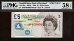 Bank of England, M. Lowther, specimen £5, ND (2002), serial number AA00 000000, (EPM B393s, Pick 391