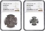PHILIPPINES. Duo of Silver Minors (2 Pieces), 1904. Philadelphia Mint. Both NGC Certified.