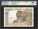 WEST AFRICAN STATES. Banque Centrale des Etats de LAfrique de LOuest. 1000 Francs, 1959-79. P-203Bl.
