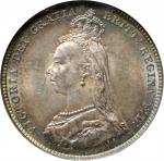 GREAT BRITAIN. Shilling, 1887. London Mint. Victoria. NGC MS-65.