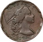 1794 Liberty Cap Cent. S-24. Rarity-1. Head of 1794. VG-10 Details--Rim Bumps (ANACS).