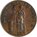 1795 Talbot, Allum & Lee Cent. Fuld-1, W-8620. Rarity-1. Lettered Edge: WE PROMISE TO PAY THE BEARER
