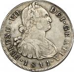 COLOMBIA. 1811-JF 8 Reales. Popayán mint. Ferdinand VII (1808-1833). Restrepo 120.2. EF-40 (PCGS).