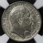 GREAT BRITAIN Edward VII エドワード7世(1901~10) 6Pence 1902 NGC-PF64 Matte マット Proof UNC