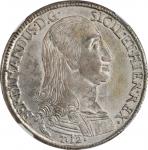 ITALY. Sicily. 12 Tari, 1796-Nd OV. Palermo Mint. Ferdinando IV. NGC MS-62.