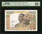 WEST AFRICAN STATES. Banque Centrale des Etats de lAfrique de lOuest. 1000 Francs, ND (1956-65). P-1