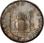 PORTUGAL. Portugal - Mexico. 870 Reis, ND (1834). Maria II. NGC AU-55.
