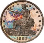 1883 Trade Dollar. Proof-64+ (PCGS).