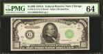Fr. 2212-G. 1934A $1000  Federal Reserve Note. Chicago. PMG Choice Uncirculated 64.