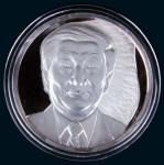 朱镕基总理纯银纪念章（直径60mm)，发行仅100枚，带盒、带证书，完全未使用品
