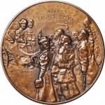 AUSTRIA. Franz Joseph Golden Jubilee Uniface Bronze Medal, ND (1898). CHOICE UNCIRCULATED.