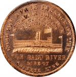 1880 James A. Garfield Political Medal. DeWitt-JG 1880-6. Copper. Plain Edge. 28 mm. Mint State.