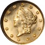 1853 Gold Dollar. MS-65 (NGC).