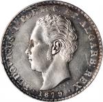 PORTUGAL. 500 Reis, 1879. Lisbon Mint. Luis I. PCGS PROOF-63.