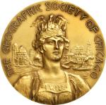 1930年芝加哥地理学会奖奖章 完未流通 1930 The Geographic Society of Chicago Award Medal