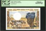MALI. Banque Centrale. 5000 Francs, ND (1972-84). P-14d. PCGS Currency Choice New 63 PPQ.