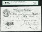 Bank of England, Kenneth Oswald Peppiatt, £50, Liverpool, 30 November 1934, prefix 79X, black and wh