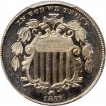 1877 Shield Nickel. Proof-67 Cameo (PCGS).