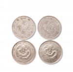 1895-1907年湖北省造光绪元宝库平七钱二分银币一组二枚，美品 RMB: 5,000-10,000      