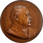 1885 Grover Cleveland Presidential Medal. First Term. By Charles E. Barber. Julian PR-23. Bronze. MS