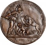 1781 (i.e. 19th century) Libertas Americana medal electrotype shell. As Betts-615. Copper. Workshop 