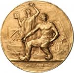 1911 Institution of Mining and Metallurgy Award Medal. Gold. Tested as 22.5K. By John Pinches, Londo
