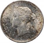 1887年海峡殖民地半圆银币。STRAITS SETTLEMENTS. 50 Cents, 1887. London Mint. Victoria. PCGS Genuine--Cleaned, AU