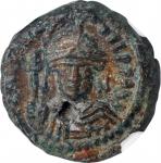 MAURICE TIBERIUS, 582-602. AE Decanummium (3.72 gms), Syracuse Mint, 588-602. NGC EF, Strike: 4/5 Su