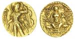 Gupta, Chandragupta II (c. 380-414), gold Dinar, 7.81g, archer type, nimbate king standing left wear