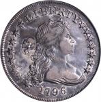 1796 Draped Bust Silver Dollar. BB-65, B-5. Rarity-4. Large Date, Small Letters. EF-40 (PCGS).