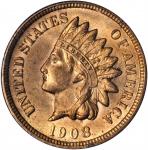 1908-S Indian Cent. MS-64 RD (PCGS). OGH--First Generation.