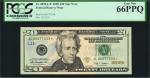 Lot of (3) Fr. 2095-L*, 2096-L & 2098-L*. 2009-13 $20  Federal Reserve Notes. San Francisco. PCGS Cu