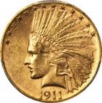 1911-S印第安纳鹰金币 PCGS MS 63
