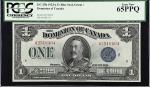 CANADA. Dominion Of Canada. 1 Dollar, 1923A. DC-25h. PCGS Currency Gem New 65 PPQ.