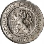 BELGIUM. 10 Centimes, 1898. Brussels Mint. Leopold II. NGC MS-67.