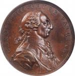 SPAIN. Colonies of Sierra Morena Bronze Medal, 1774. Charles III. NGC MS-62.