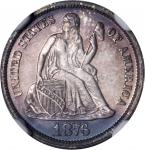 1876 Liberty Seated Dime. Proof-66 (NGC).