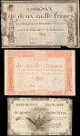 FRANCE. Lot of (6) Notes. Mixed Dates. Mixed Denominations, Mixed Banks. P-Various. Very Fine.