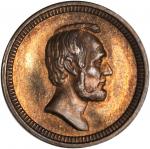 Undated Lincoln and Grant Medalet. Bronze. 18 mm. Julian-PR-39. Choice About Uncirculated.