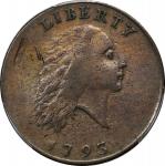 1793 Flowing Hair Cent. Chain Reverse. S-1. Rarity-4. AMERI. VF Details--Repaired (PCGS).