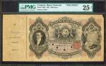 URUGUAY. El Banco Nacional. 500 Pesos, 1887. P-A98s. Specimen. PMG Very Fine 25 Net. Ink Stamp. Edge