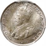 CEYLON. 10 Cents, 1919-B. Bombay Mint. George V. PCGS MS-65.