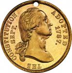 Circa 1887 Constitutional Centennial / Grover Cleveland medal. Musante GW-1052, Baker-B1806. Copper,