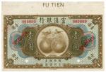 BANKNOTES，  紙鈔 ，  CHINA - PROVINCIAL BANKS，  中國 - 地方發行  Fu-Tian Bank  富滇銀行