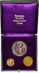 Complete Three-Piece Set of 1915-S Panama-Pacific Exposition Commemorative Coins, (PCGS), with the O