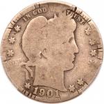 1901-S Barber Quarter Dollar