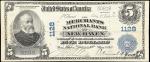New Haven, Connecticut. $5 1902 Plain Back. Fr. 598. The Merchants NB. Charter #1128. Very Fine.